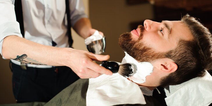 Syndicate barber na Vinohradech: balíček kompletní péče