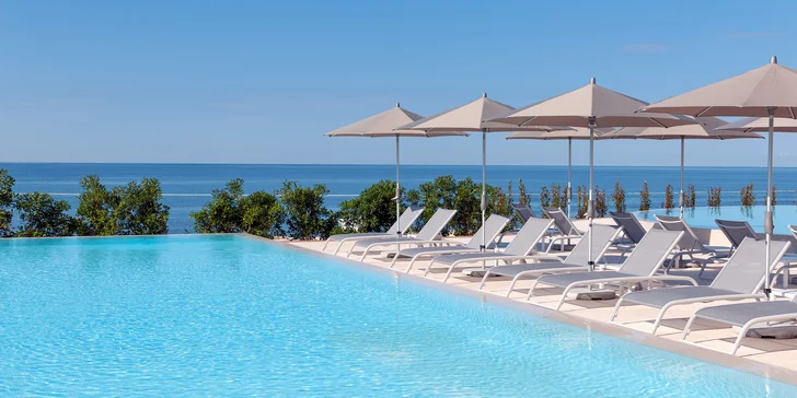 4* dovolená v Rovinji: apartmány pro 1–6 osob v resortu přímo u moře a neomezený wellness