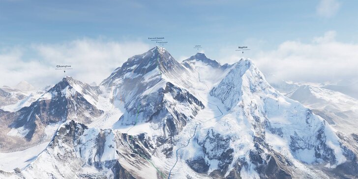 Zdolejte Mount Everest ve virtuální realitě: 50 minut pro 2 osoby