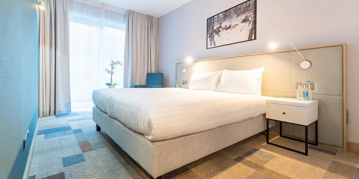 Moderní hotel s výhledem na Slezské Beskydy: polopenze a neomezený vstup do wellness i fitness