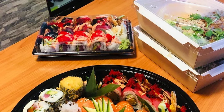 500 či 1 000 Kč na cokoliv v restauraci 2Kyo: sushi, saláty, asijské dobroty i nápoje