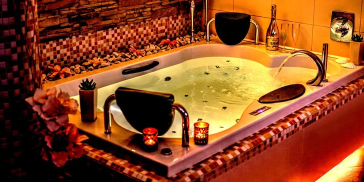 Relaxace pro pár: 1 nebo 2 hodiny v privátním wellness i občerstvení