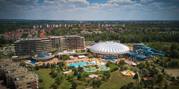 Relax v Budapešti: 4* hotel, polopenze, obří aquapark a wellness neomezeně, 2 děti do 6,9 let zdarma