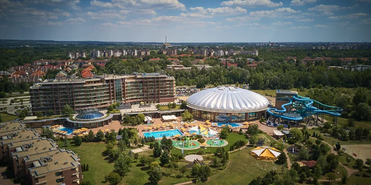 Relax v Budapešti: 4*S hotel, polopenze, obří aquapark a wellness neomezeně, 2 děti do 6,9 let zdarma