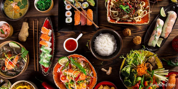 500 či 1 000 Kč na cokoliv v restauraci 2Kyo: sushi, saláty, asijské dobroty i nápoje