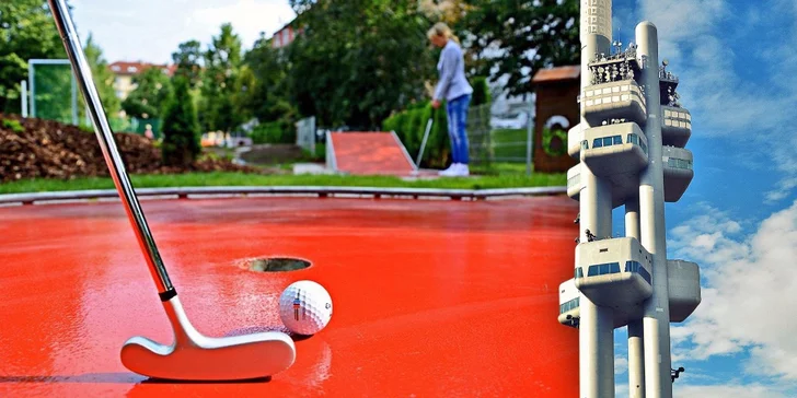 Rozpustilý minigolf a vstup na Žižkovskou věž pro jednoho i rodinu