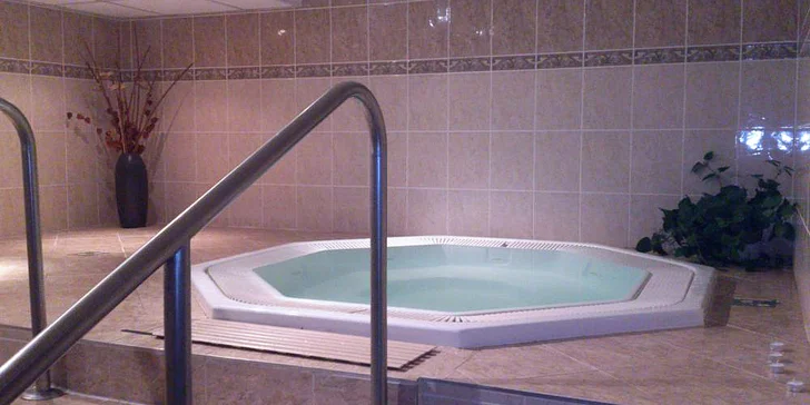 Neomezený vstup do wellness, 30 min. v privátní vířivce i dvouchodové masové menu pro 2 osoby