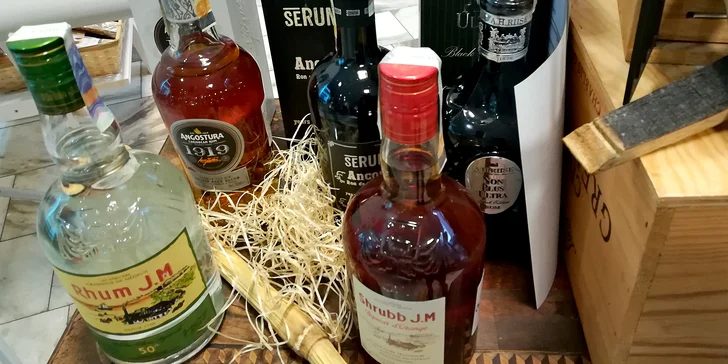 Řízená degustace prémiových rumů a čokolád pro 1 nebo 2 osoby