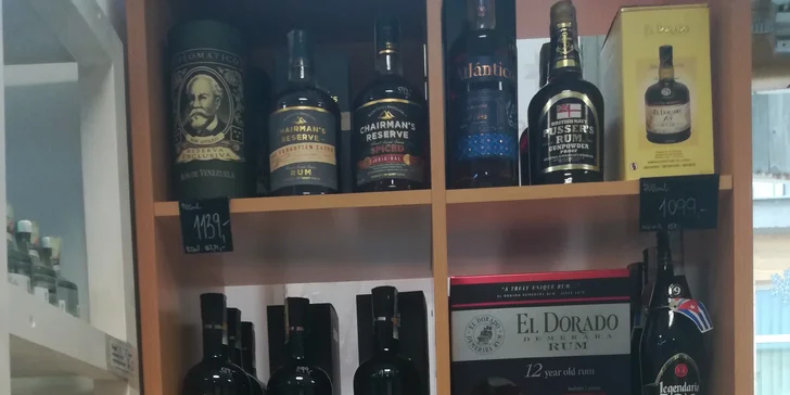 Řízená degustace prémiových rumů a čokolád pro 1 nebo 2 osoby