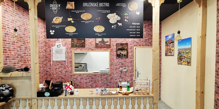 Gruzínská specialita v OC Stromovka: chačapuri s limonádou pro 1 či 2 osoby