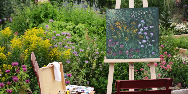 Kurz malování v bylinkové zahradě: 5 hodin plných malířských technik