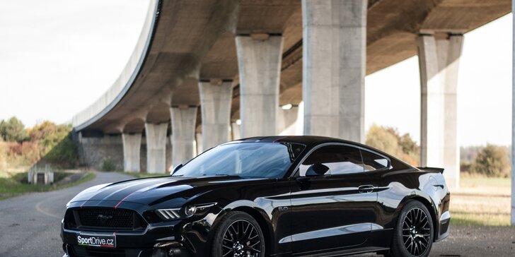 Jízda snů: 15–60 minut za volantem nabušeného Fordu Mustang GT 5.0