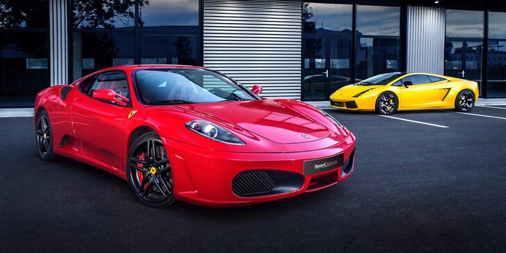 Jízda v nadupaném Ferrari F430 nebo v Lamborghini Gallardo včetně paliva