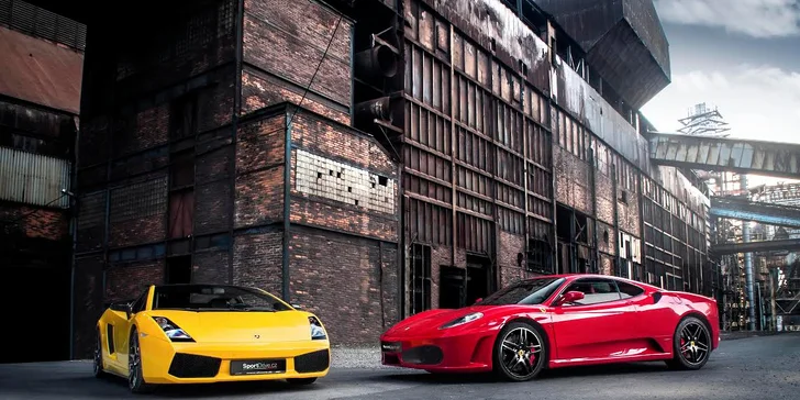 Jízda v nadupaném Ferrari F430 nebo v Lamborghini Gallardo včetně paliva