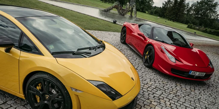 Jízda v novém Ferrari 458 Italia nebo v Lamborghini Gallardo LP560-4 vč. paliva