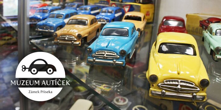 Vstup do muzea autíček na zámku Příseka: Potkejte znovu hračky svého dětství