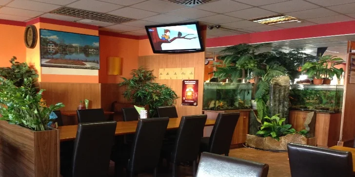 Asijská hostina: 24–42 ks sushi s lososem i krabem a krevetami či vegetariánský set