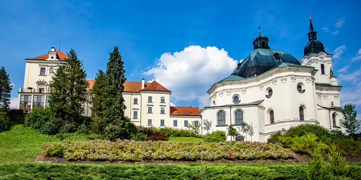Pobyt na Zámku Křtiny v Moravském krasu: snídaně nebo polopenze