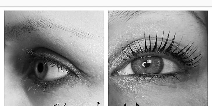Lash Lifting včetně barvení řas a vyživující péče