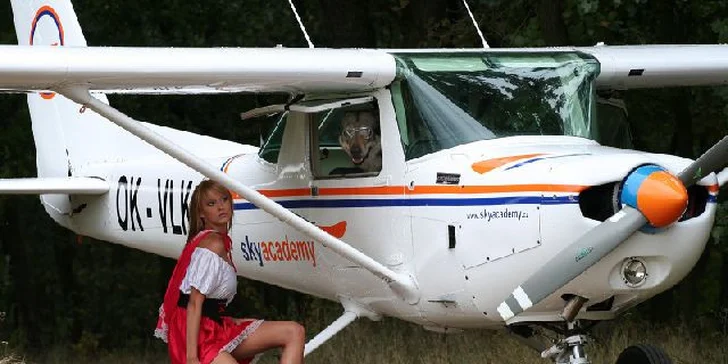 Pilotem na zkoušku nebo soukromý vyhlídkový let pro 2 osoby