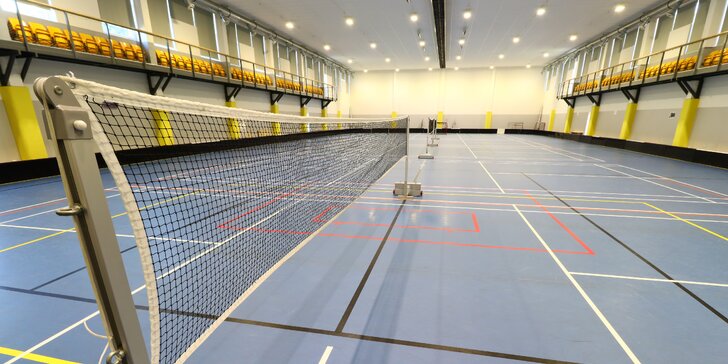 Badminton a privátní wellnes: až 3 hodiny sportu i sladkého odpočinku