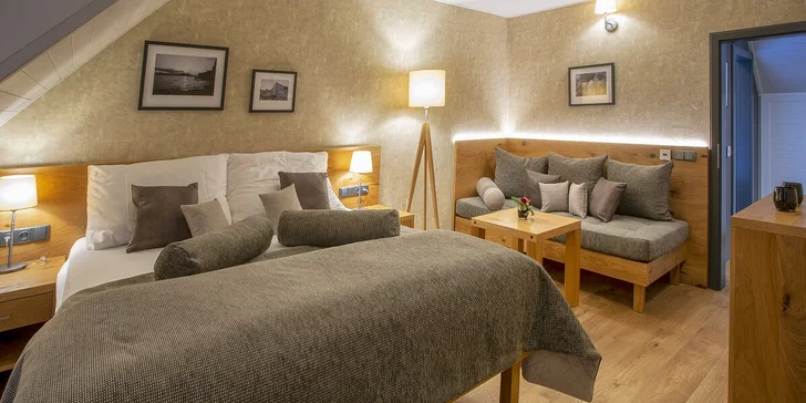 Krásný apartmán u České Lípy: polopenze, wellness, sekt a Lužické hory na dohled