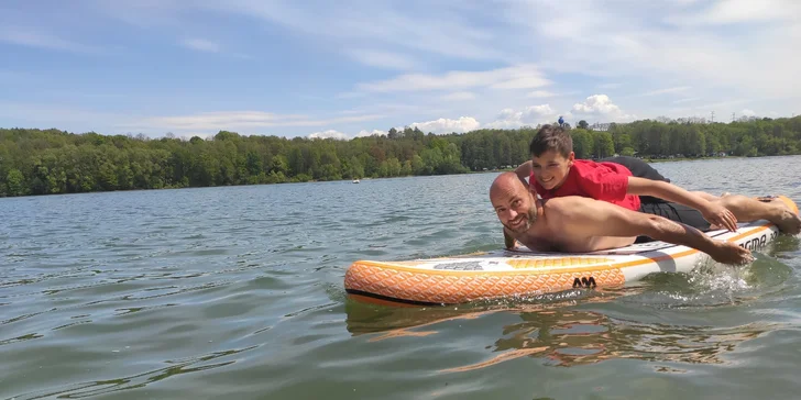 Zapůjčení paddleboardu na Žermanické přehradě pro 1 i 2 osoby na 2 hodiny