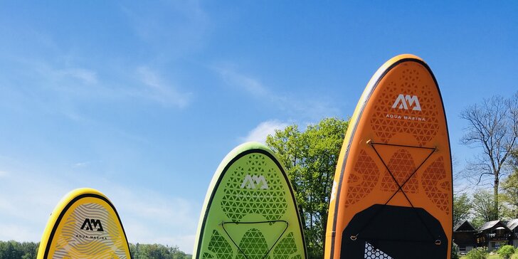 Zapůjčení paddleboardu na Žermanické přehradě pro 1 i 2 osoby na 2 hodiny