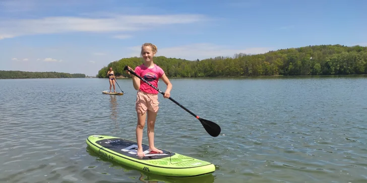 Zapůjčení paddleboardu na Žermanické přehradě pro 1 i 2 osoby na 2 hodiny