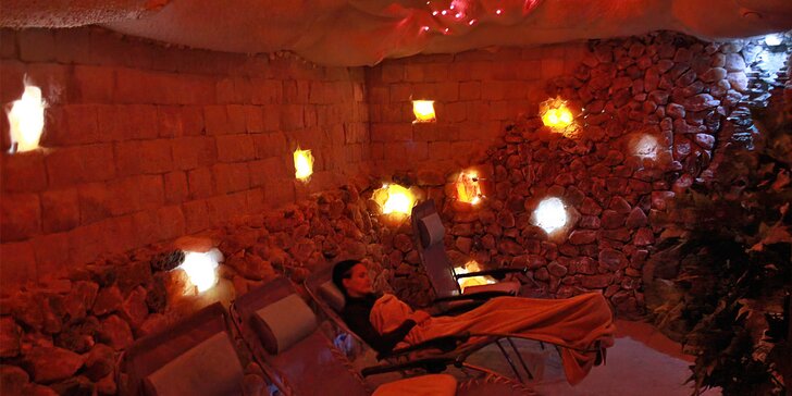 Terapie v solné jeskyni: 1–3 vstupy pro 1 osobu i pronájem celé jeskyně až pro 5 osob
