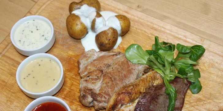 700g masová hostina tří chutí U Bílého beránka