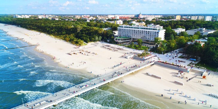 Ozdravný pobyt na Baltu: hotel přímo u pláže, polopenze i vstup do wellness a procedury každý den