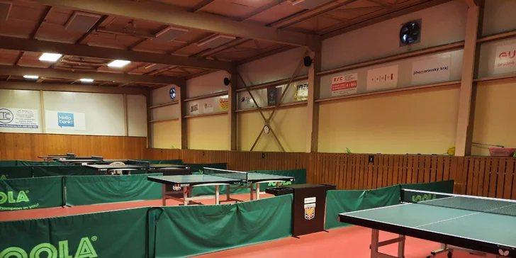 Stolní tenis na Morendě: 60 minut hry v úterý nebo ve čtvrtek během dne