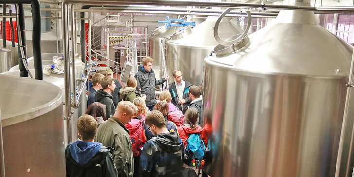 Exkurze do pivovaru Muflon pro 5 návštěvníků: hodinová prohlídka s výkladem, ochutnávka a piva na památku