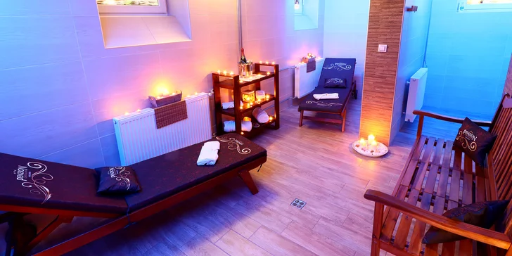 Privátní wellness: finská sauna a vířivka na 60 nebo 120 minut pro 2 osoby