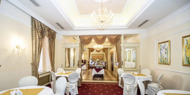 4* relaxace v Karlových Varech pro 1 nebo 2 osoby: snídaně či polopenze, wellness i procedury