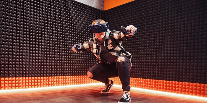 Zábava v moderním herním parku: virtuální realita na 60 min. pro 1 osobu i rodinu