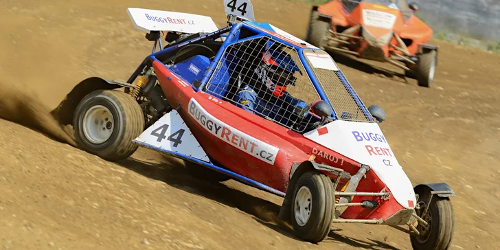 Adrenalinová jízda i celý den v závodní buggy: palivo, profi trať a instruktáž od mistra ČR
