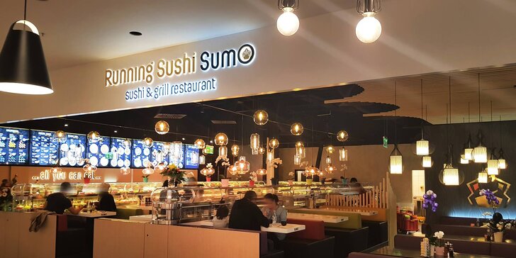 Running sushi: 2 h neomezené konzumace rolek, mořských plodů i dezertů