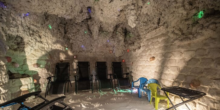 Zdravý odpočinek jako u moře: relaxace v solné jeskyni FN Bory