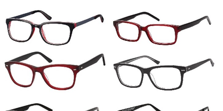 Brýlové obruby v hodnotě 1000 Kč a sleva na skla