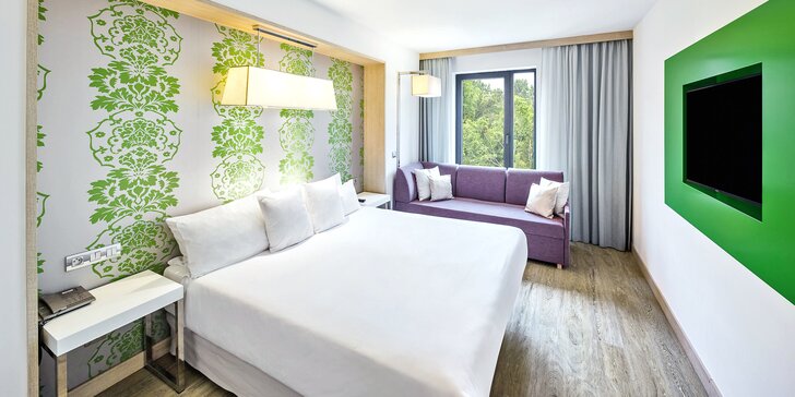 Pobyt v luxusním 4* hotelu v Praze pro pár i rodinu: snídaně či polopenze, sauna, fitness