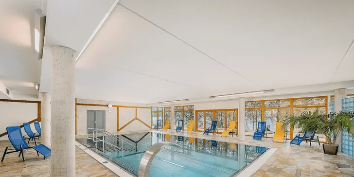 Zimní pobyt na Lipně: ubytování a s výhledem na jezero, 4chodové menu a moderní wellness