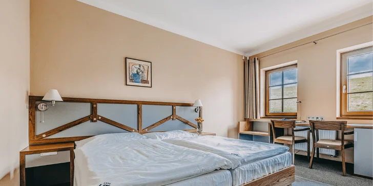 Zimní pobyt na Lipně: ubytování a s výhledem na jezero, 4chodové menu a moderní wellness