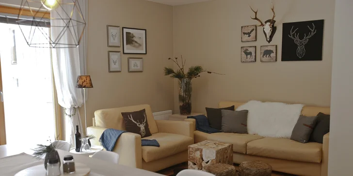 Krásný horský apartmán v Harrachově až pro 10 osob