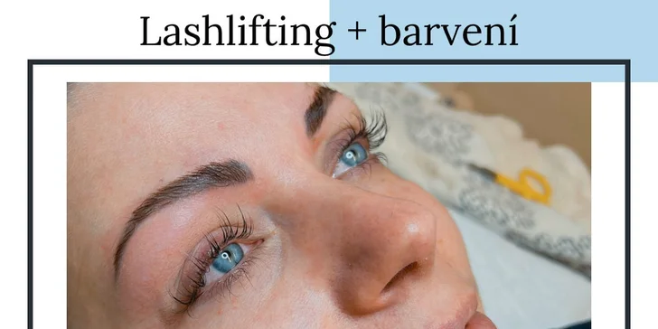 Úprava obočí, lash lifting nebo laminace obočí vč. barvení