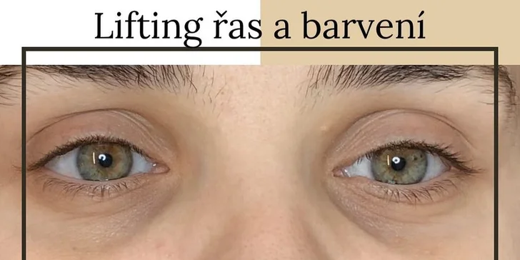 Úprava obočí, lash lifting nebo laminace obočí vč. barvení