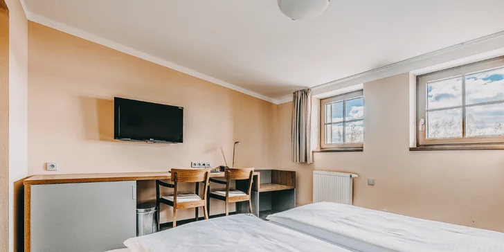 Zimní pobyt na Lipně: ubytování a s výhledem na jezero, 4chodové menu a moderní wellness
