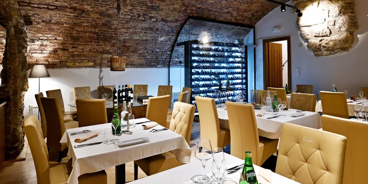 3–6 chodů pro dva ve vyhlášeném restaurantu Ungelt: pražma či jehněčí, mušle svatého Jakuba, créme brulée