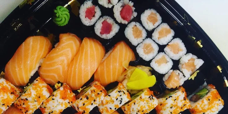 Sushi sety a nápoj dle výběru ve Strašnicích: rolky s rybou i vege varianty